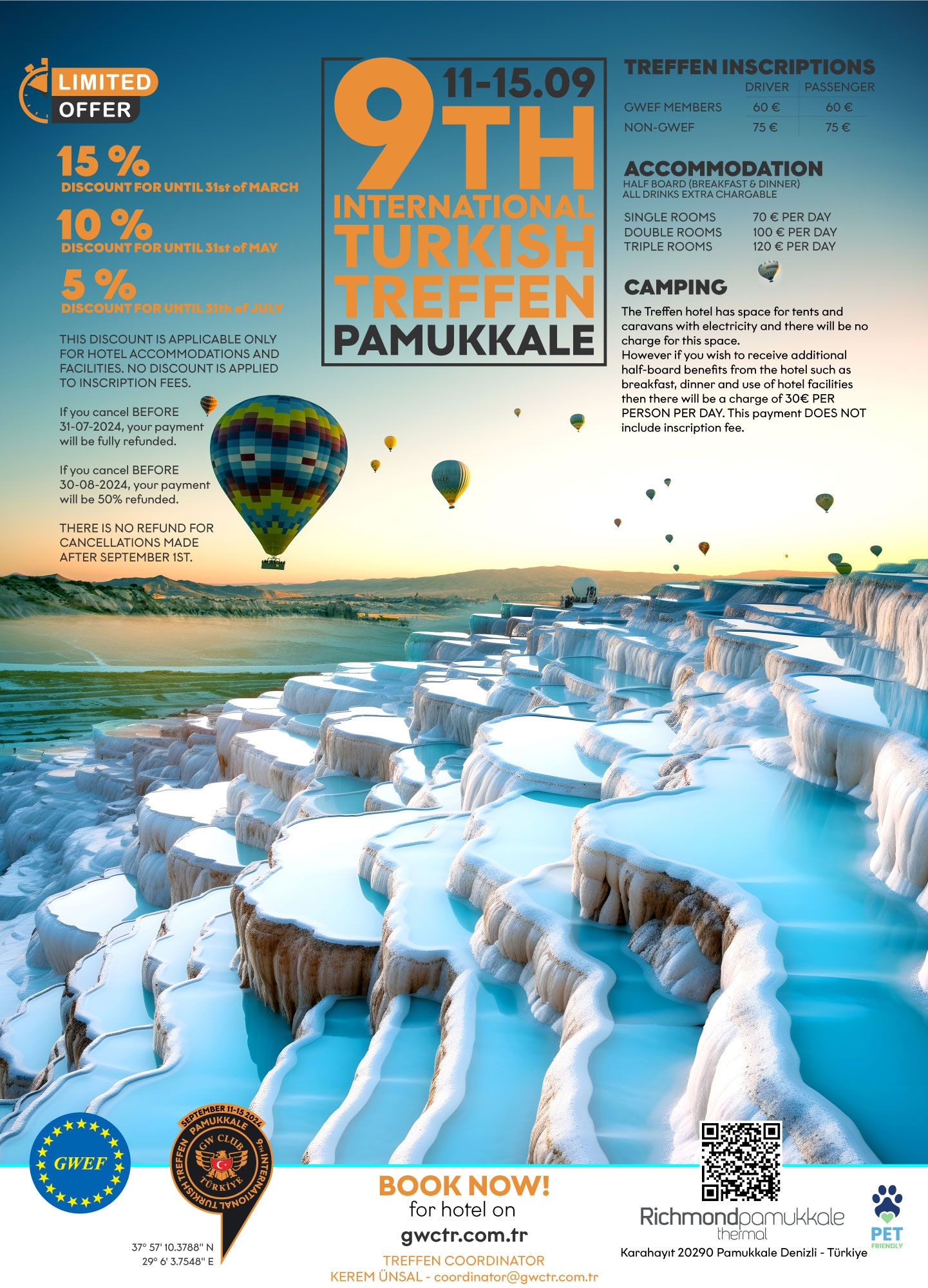 9th INTERNATIONAL TURKISH TREFFEN - PAMUKKALE